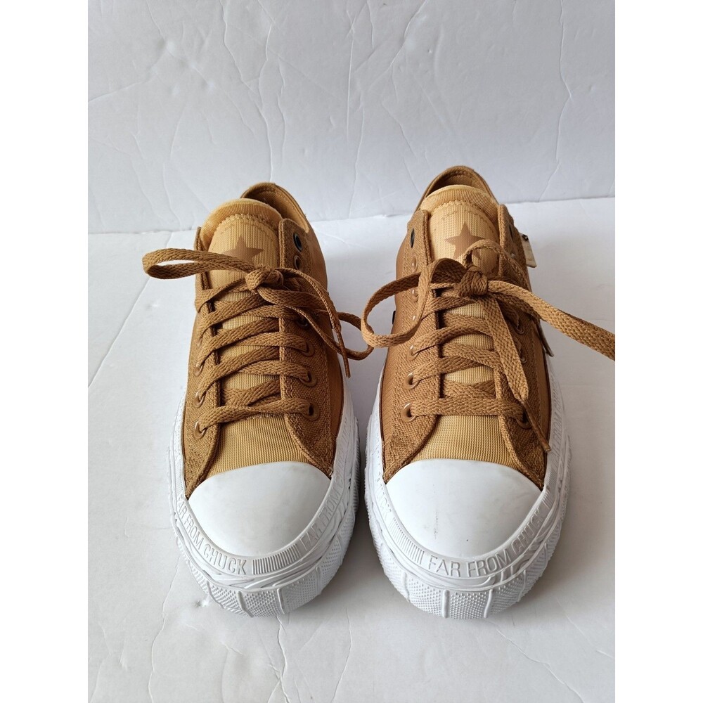 Converse Brown Platform Chuck Taylor Low Top Sneakers